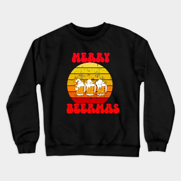 Merry Beermas Crewneck Sweatshirt by VisionDesigner